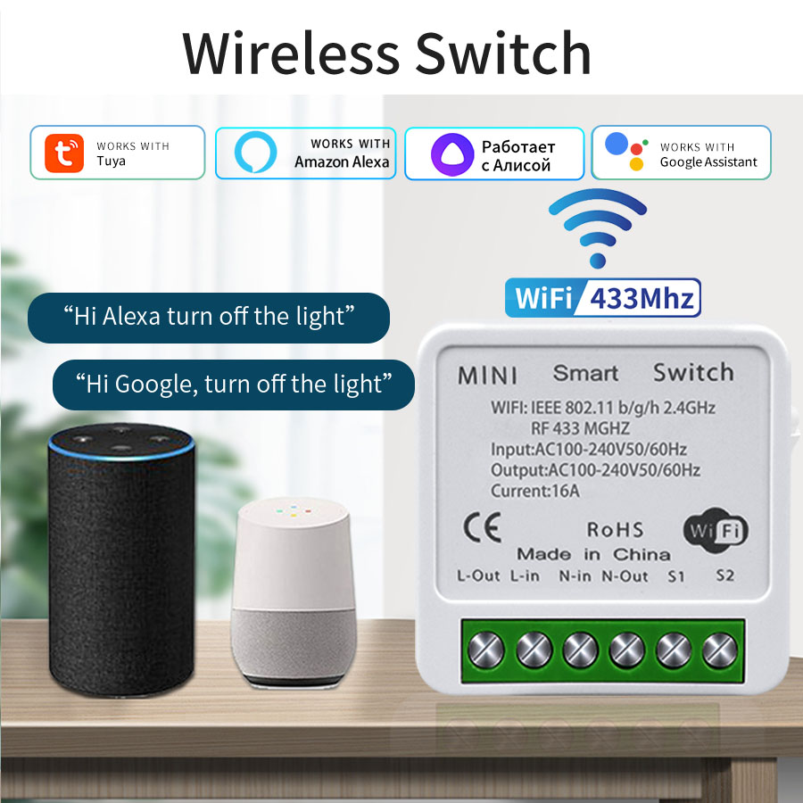 Smart Relay Tuya - Inteligentny przełącznik WiFi 16A 20A, sterowanie