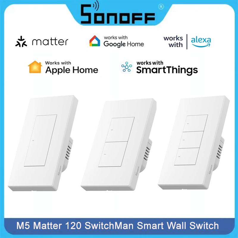 Sonoff - Inteligentny przełącznik ścienny SONOFF M5 Matter,