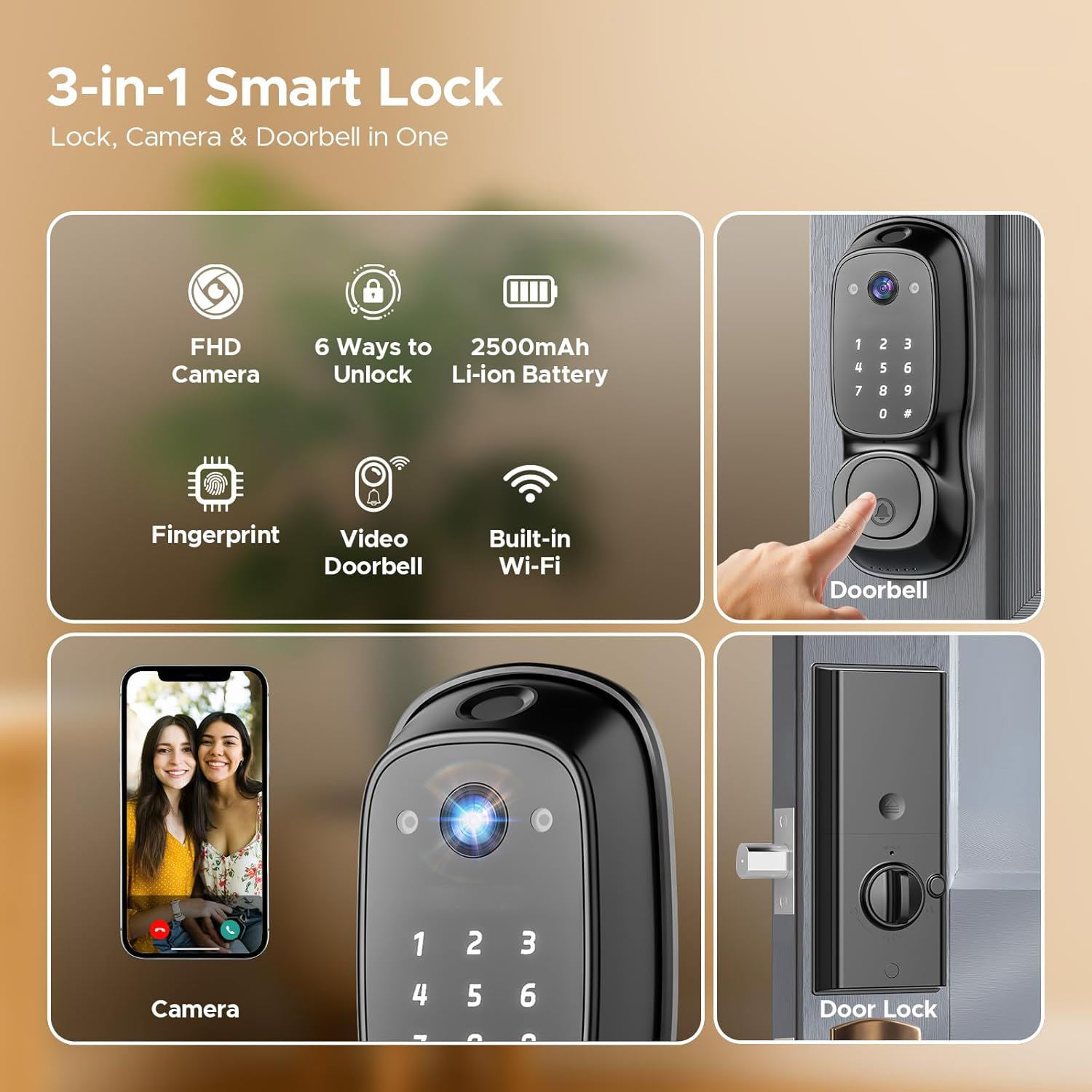 Inteligentny zamek do drzwi Tu – Tuya Smart recenzja i cena