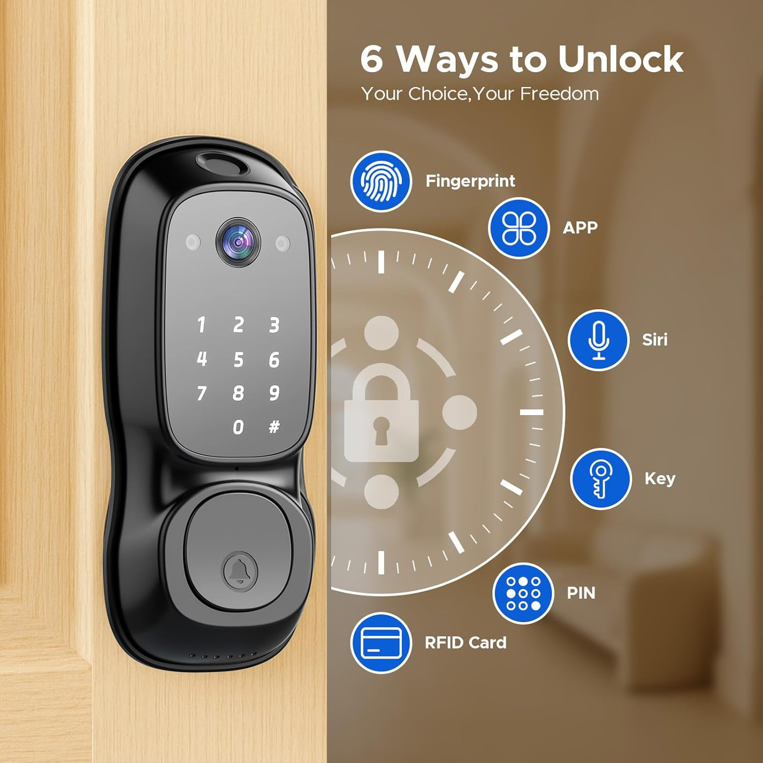 Inteligentny zamek do drzwi Tu – Tuya Smart recenzja i cena