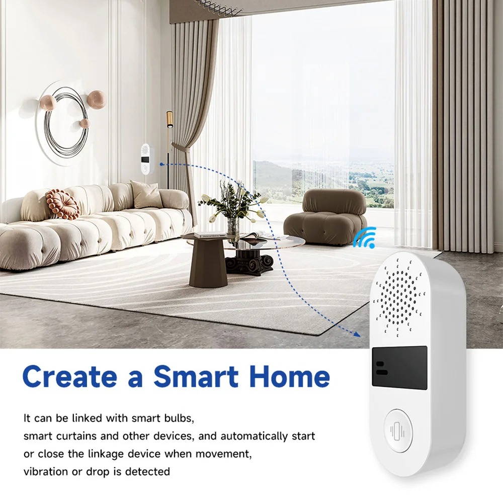 Czujnik wibracji Tuya WiFi - a – Home Assistant Tuya recenzja i cena