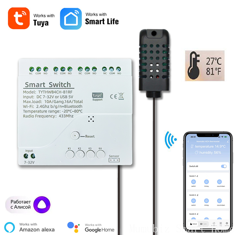Tuya Smart 7-32V WiFi 4 kanało – Tuya 4 Channel recenzja i cena